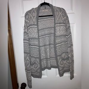 Abercrombie & Fitch Cardigan Gray and White Women’s M/L